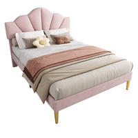 POLSTERBETT 140/190 cm mit höhenverstellbarem Kopfteil & Lattenrost, Rosa - Rosa, Textil (140/190cm) - Redom
