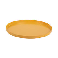 SERVIERTABLETT Servir 25/25/1 cm - Gelb, Metall (25/1/25cm) - Present Time