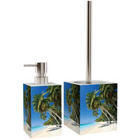 BADEZIMMER Set Karibik - Blau, Kunststoff (7/17/7cm) - Sanilo