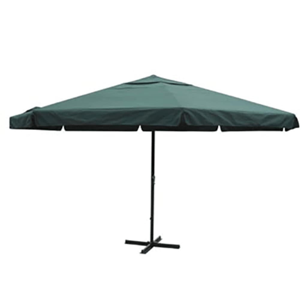 SONNENSCHIRM Grün Aluminium 500 Cm - Grün, Metall (500/500cm) - vidaXL