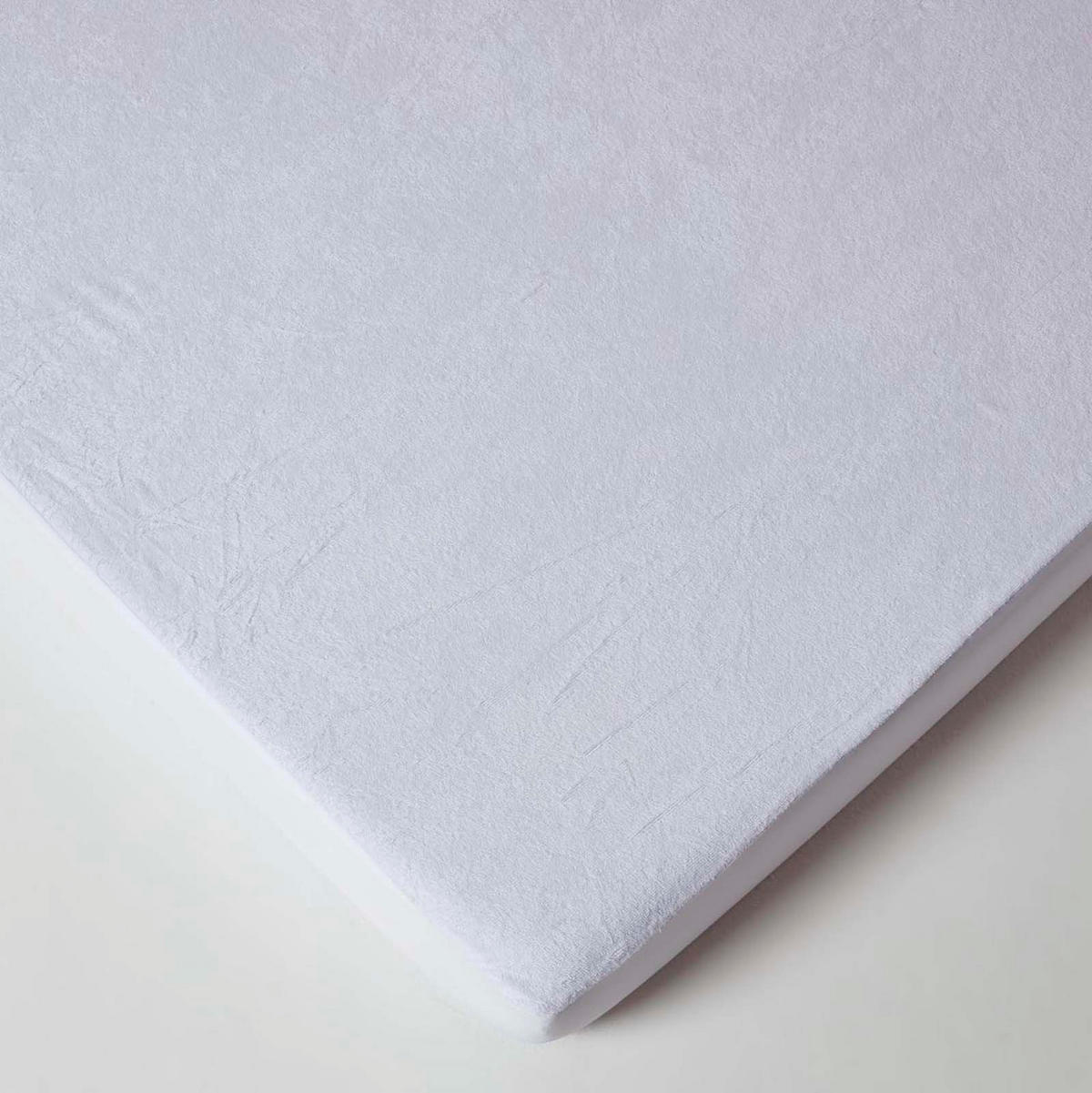 BABY-MATRATZENSCHONER wasserdicht mit Frottee-Oberfläche 60/120 cm, 2er-Set - Weiß, Textil (60/120cm) - Homescapes