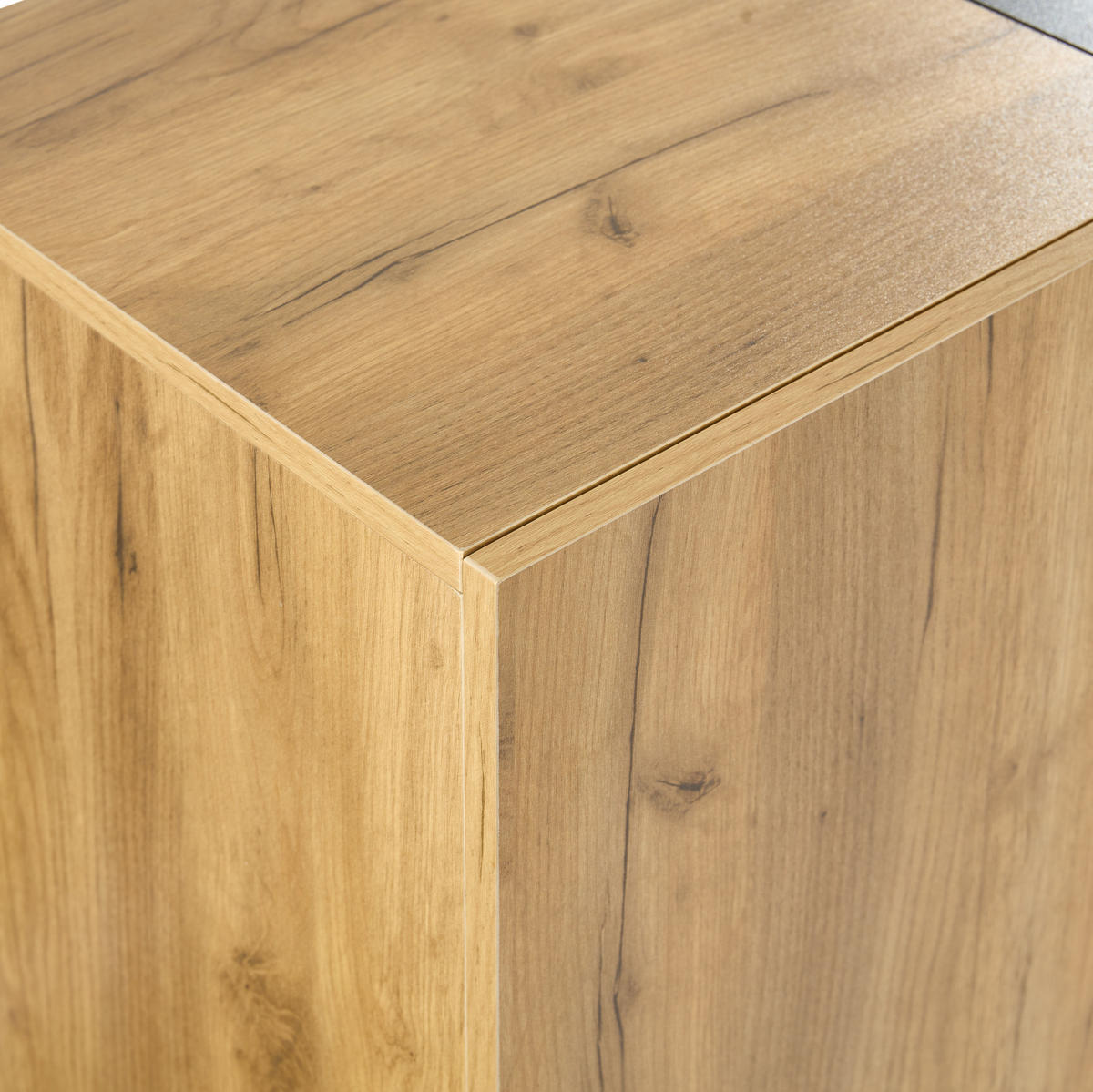 ANRICHTE 140/40/80 cm in Braun/Schwarz mit LED-Beleuchtung und 3 Schubladen - Braun, Holzwerkstoff (140/80/40cm) - Flora Grace