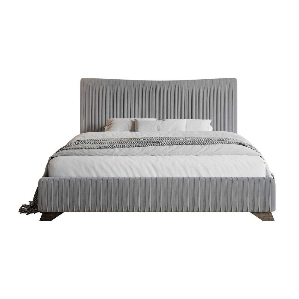 POLSTERBETT Bratan Grau 160/200 cm - Braun/Grau, Holz/Textil (160/200cm) - Selsey