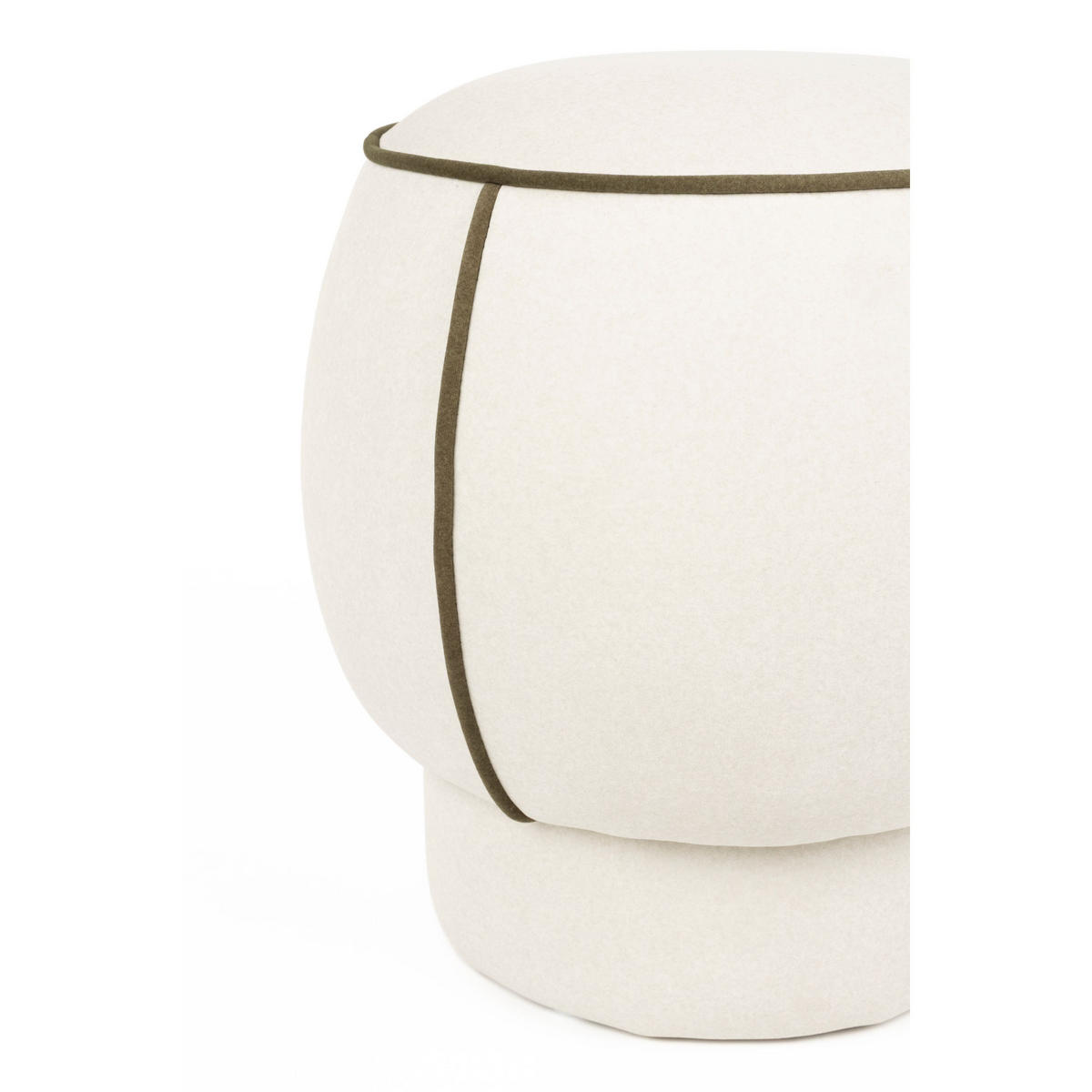 SITZHOCKER Marina Hocker Weiß - Weiß, Kunststoff (45/48/45cm) - Housecraft Living