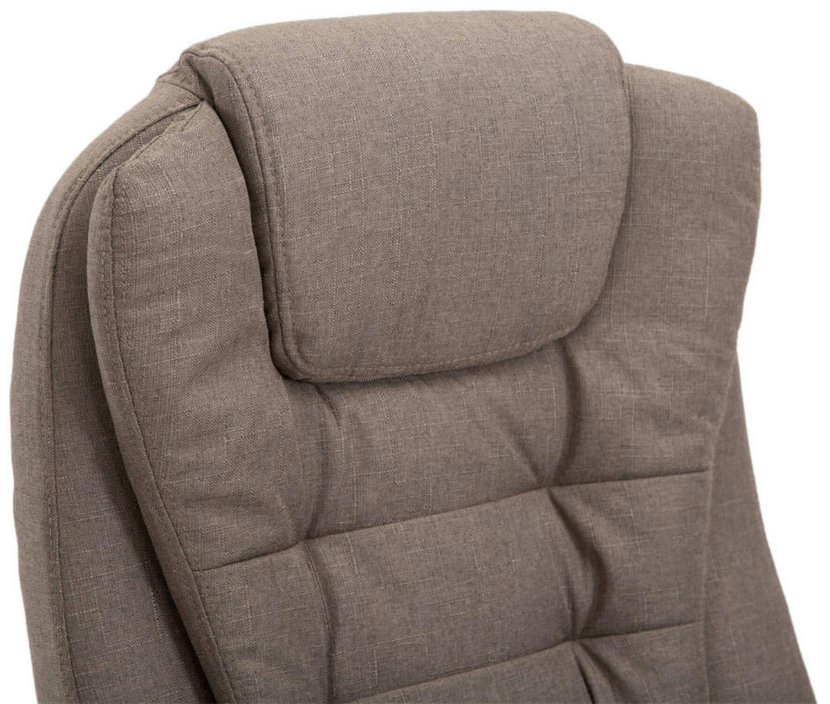 BÜROSTUHL Toronto, Stoff Taupe - Taupe, Textil/Metall (69/123/78cm) - TPFLiving