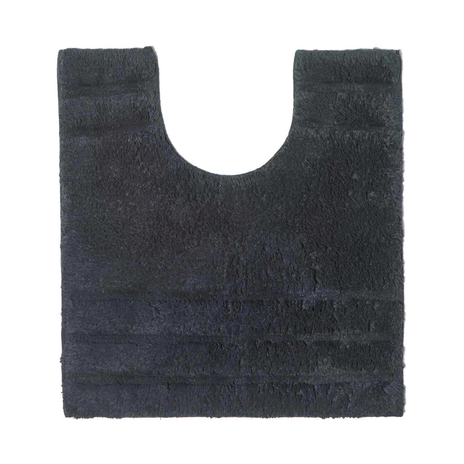 WC-VORLEGER Spa Supreme 50/55 cm, Baumwolle - Schwarz, Textil (50/55cm) - Homescapes