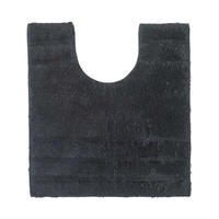 WC-VORLEGER Spa Supreme 50/55 cm, Baumwolle - Schwarz, Textil (50/55cm) - Homescapes