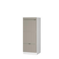 MIKROWELLENSCHRANK Fame-Line GrauBeige 60 cm - Weiß/Grau, Holzwerkstoff (60/153.6/58.1cm) - Vicco