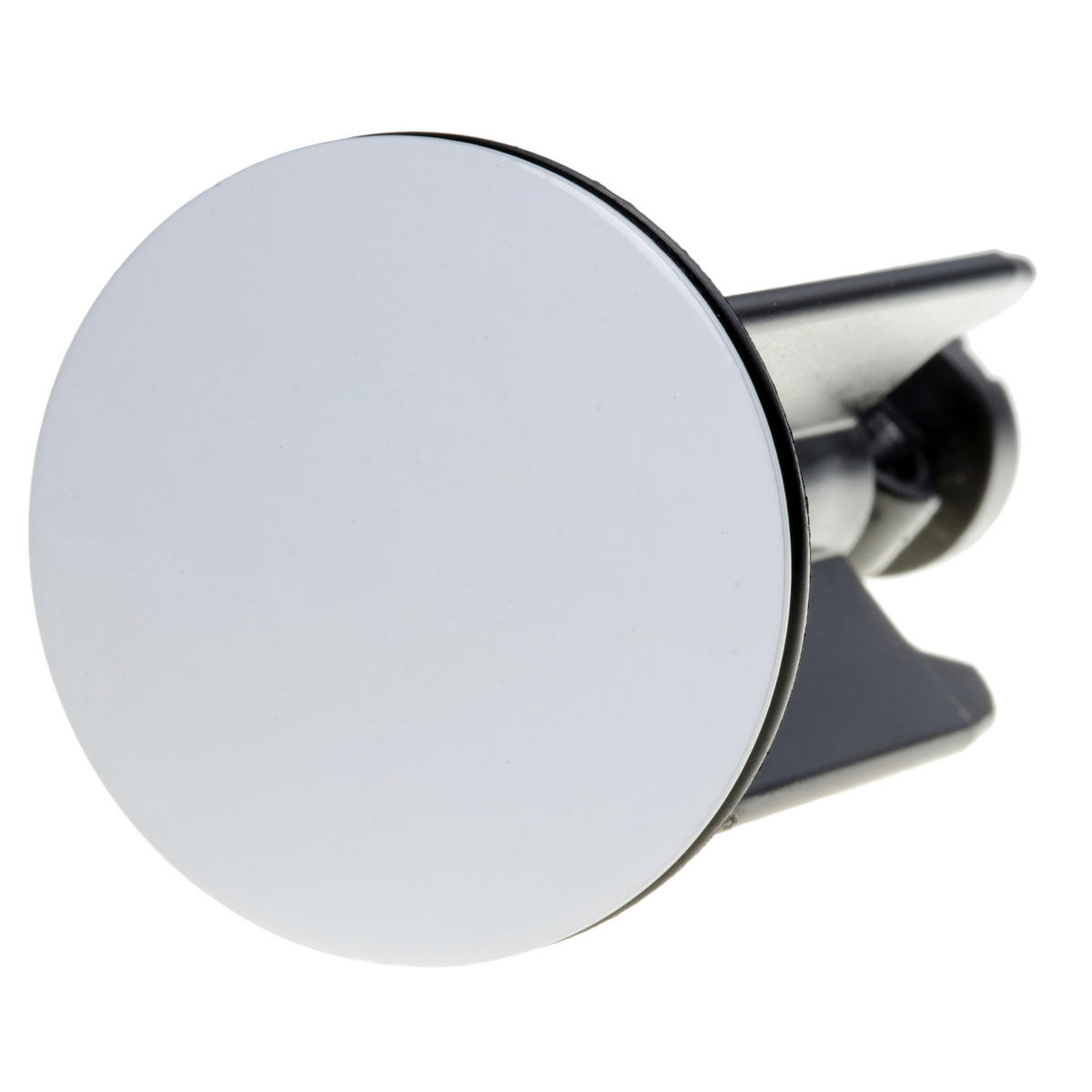 WASCHBECKENSTÖPSEL Weiß - Weiß, Kunststoff/Metall (4/7/7cm) - Sanilo