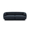 SOFA Miley aus Chenille-Stoff königsblau 2 Sitzplätze - Blau, Textil (90/70/180cm) - Micadoni