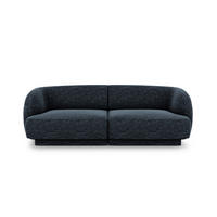 SOFA Miley aus Chenille-Stoff königsblau 2 Sitzplätze - Blau, Textil (90/70/180cm) - Micadoni