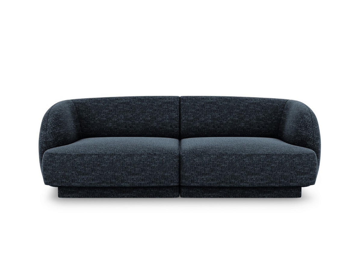 SOFA Miley aus Chenille-Stoff königsblau 2 Sitzplätze - Blau, Textil (90/70/180cm) - Micadoni