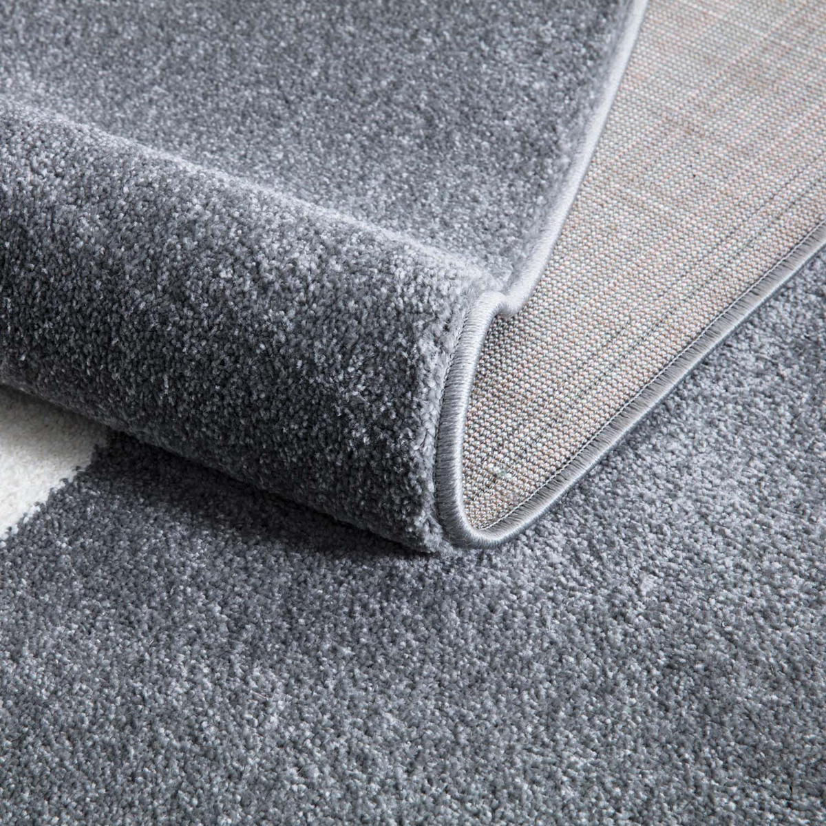 KINDERTEPPICH Anime 921 Grau 120 cm Rund - Grau, Textil (120/120cm) - carpet city