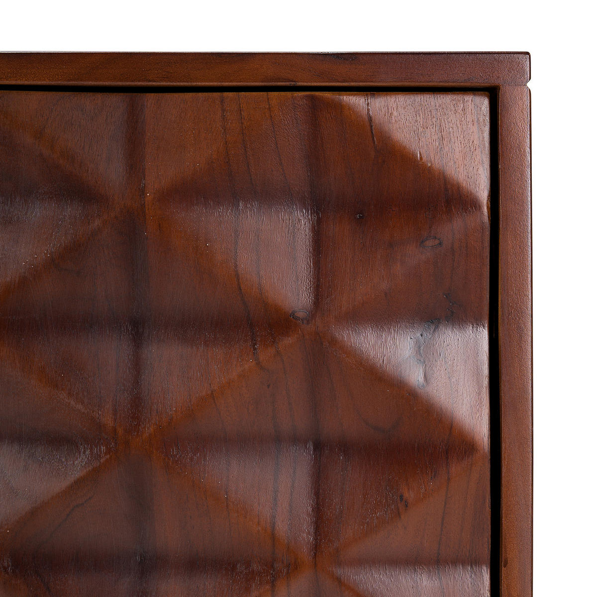 MASSIVES SIDEBOARD - Akazie / Schwarz - Schwarz/Braun, Holz/Metall (160/80/40cm) - home24