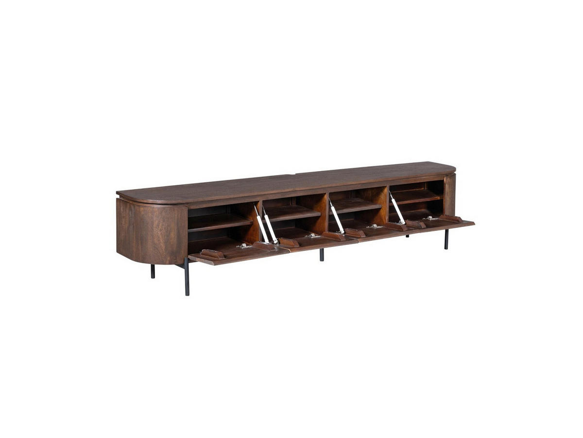 LOWBOARD Magnificent Mangoholz 240 cm / 35 cm Braun - Braun, Holz (240/45/35cm) - Villa Möbel