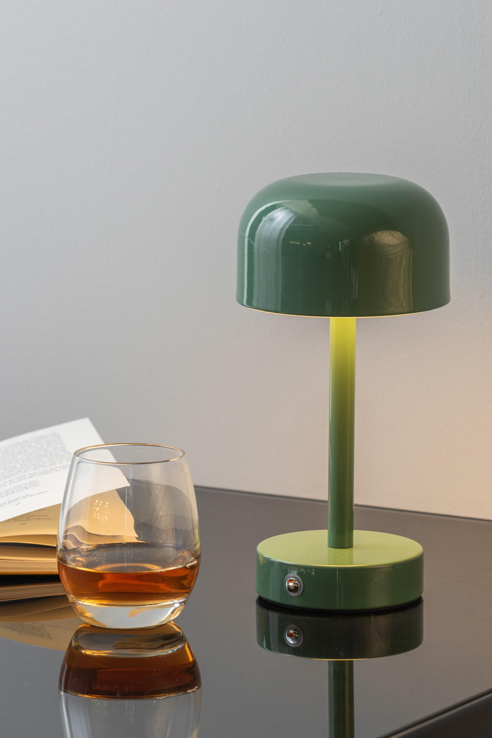 TISCHLAMPE James LED 12.5/12.5/24.5 cm - Grün, Metall (12.5/12.5/24.5cm) - Leitmotiv