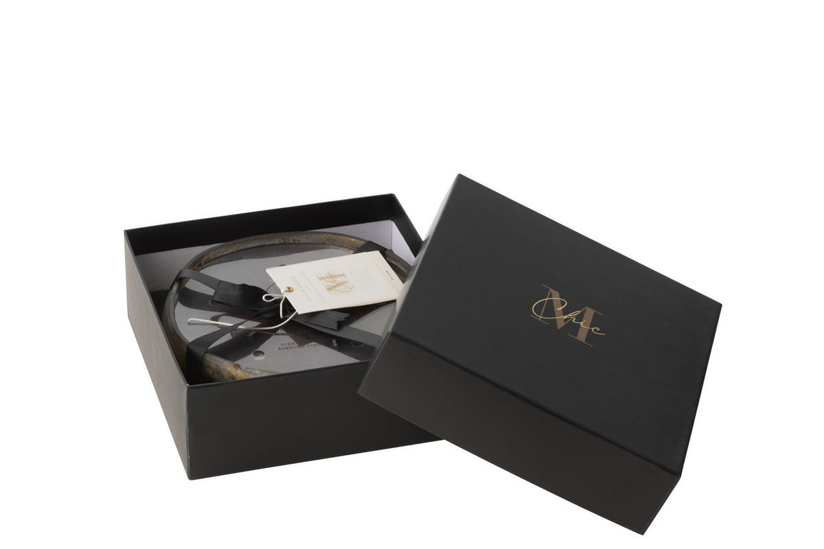 DUFTKERZE M-CHIC - Gold - M - 20 Std. - Bronzefarben, Paraffin (19/4.5cm) - J-Line