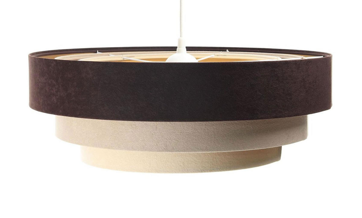 HÄNGELEUCHTE Beige 60/20 cm - Braun, Kunststoff (60/1/20cm) - ONZENO