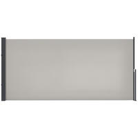 SEITENMARKISE, Seitenrollo, ausziehbar, Sichtschutz, Aluminium/Polyester, 3 x 1,4 m, Hellgrau - Hellgrau, Textil (300/140/3.5cm)