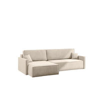 ECKSOFA Louis Salvador - Beige, Holzwerkstoff/Textil (250/142cm) - Fun Möbel
