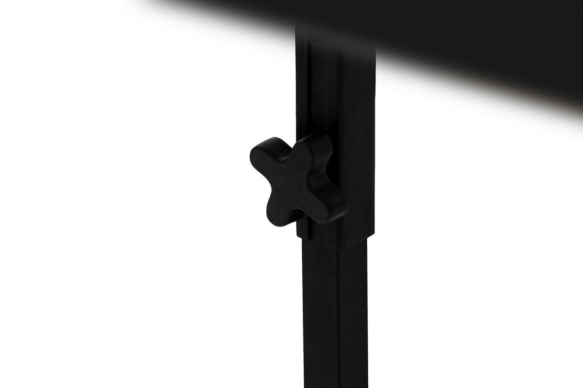 ESSTISCH ROSTEL Ausziehbar 100-180cm Rund, mattschwarz - Schwarz, Holz (100/180/75cm) - KONSIMO®