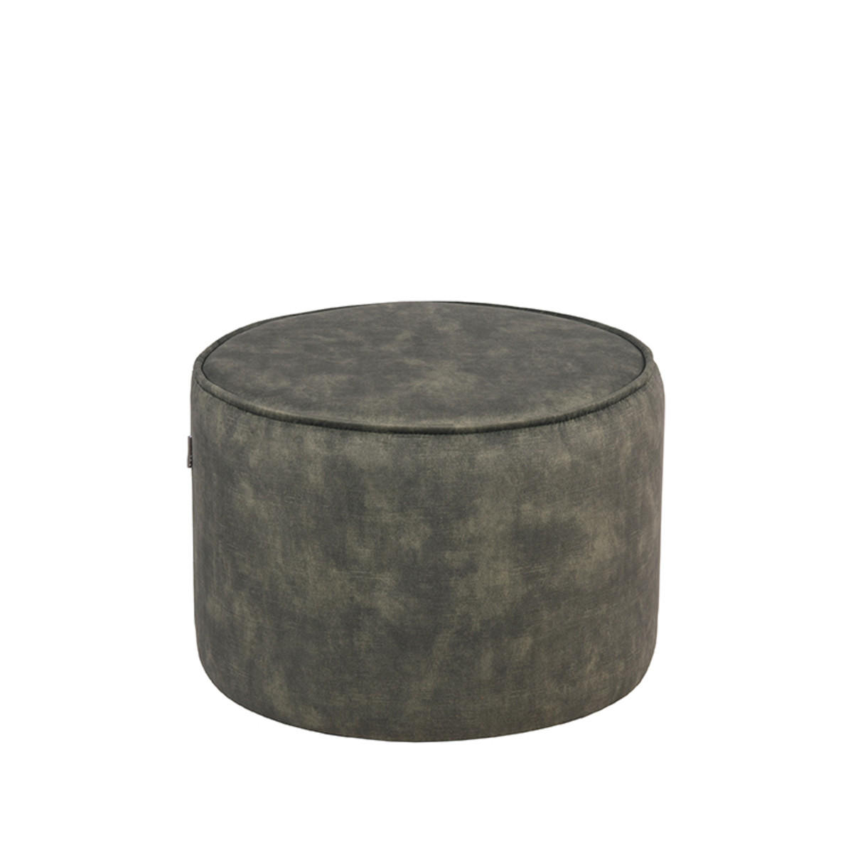 POUF Tibo Braun 55/55/40 cm - Grün, Textil (55/40/55cm) - LABEL51