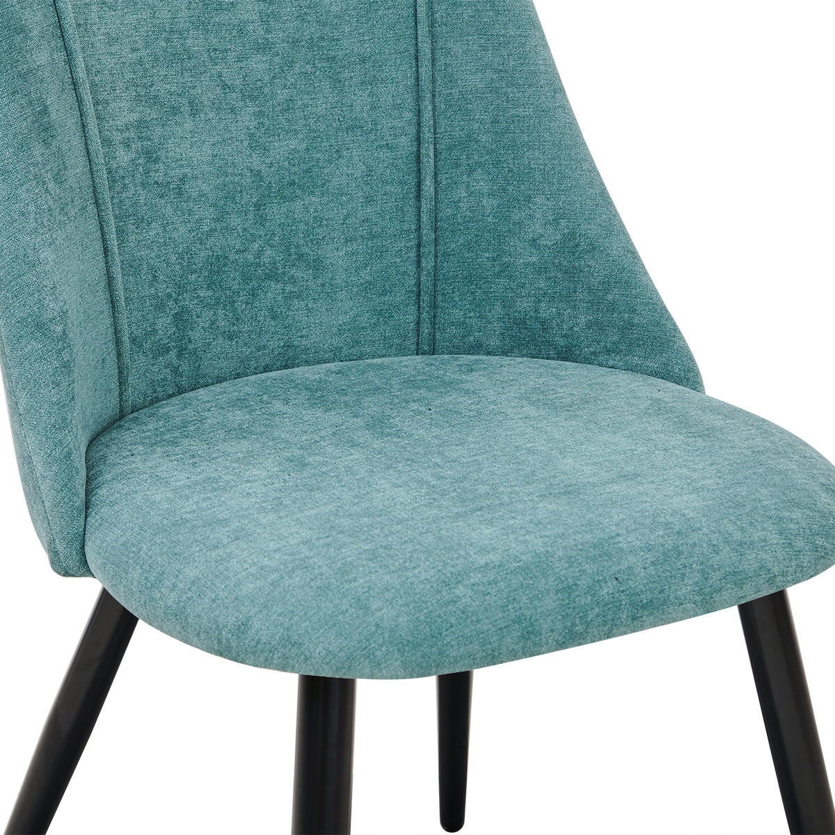 STUHL-SET 2 Stück in Stoff Grün - Schwarz/Grün, Holzwerkstoff/Textil (56/83/55cm) - Urban Meuble