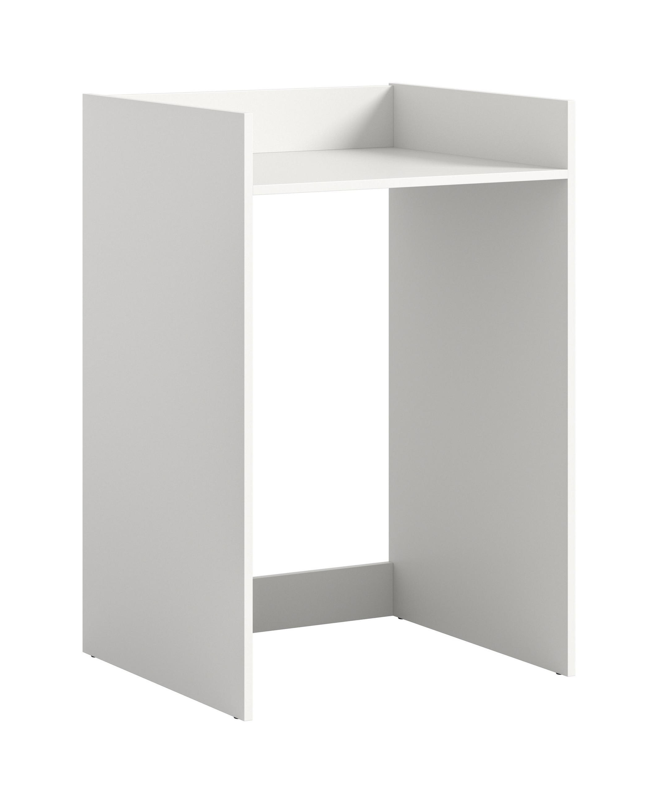 WASCHMASCHIENENUMBAU Mixx Bad in weiß Nachbildung - modernes Design - B/H/T: 60x101x60 cm - Weiß, Holzwerkstoff (60/101/60cm)