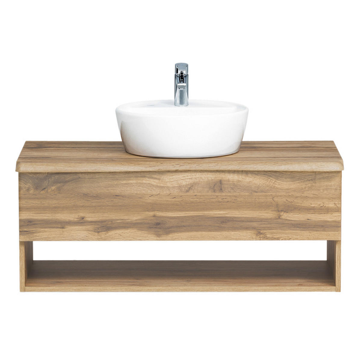 WASCHTISCH Kahla-03 - Braun, Holzwerkstoff (101/55/52cm) - Lomado