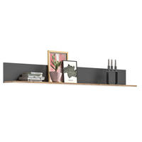 WANDBOARD Artis (B/H/T: ca. 180/21/20 cm) in Nox Oak Nachbildung/Basalt grau - Eichefarben, Holzwerkstoff (180/21/20cm)