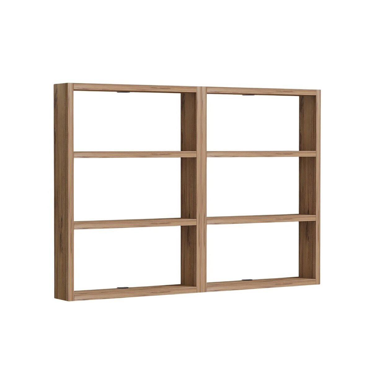 WANDREGAL mit 6 Ablagen - joy 84,6/9/60 cm - Beige, Holzwerkstoff (9/60/84.6cm) - Calicosy