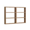 WANDREGAL mit 6 Ablagen - joy 84,6/9/60 cm - Beige, Holzwerkstoff (9/60/84.6cm) - Calicosy