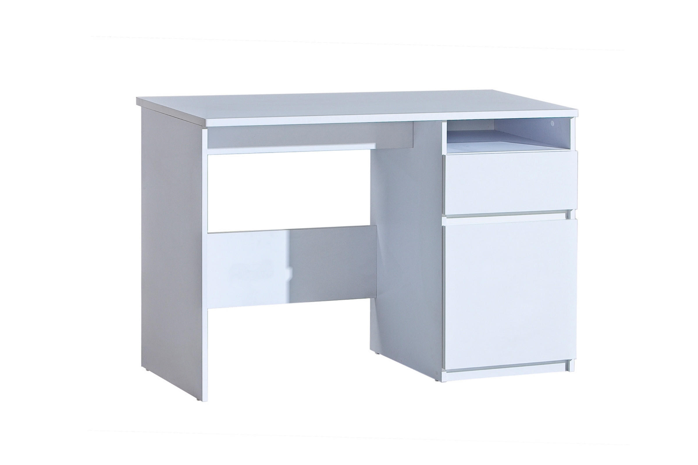 KINDERSCHREIBTISCH ARCO 07 in Weiß Arctic Matt - Weiß, Holzwerkstoff (120/80/52cm) - Deine Möbel 24