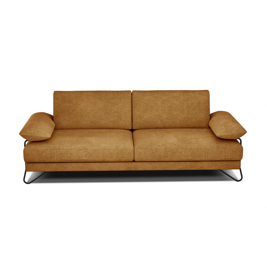 Thumbnail - Courtois Laville Sofa, Orange, Textil, 3-Sitzer, Rechteckig, 245x87x96 cm, Wohnzimmer, Sofas & Couches, Sofas, 3-Sitzer ...