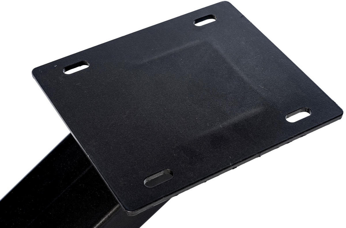 TISCHBEIN eckig 120/60/72 cm Metall industrial schwarz - Schwarz, Metall (120/72/60cm) - CLP