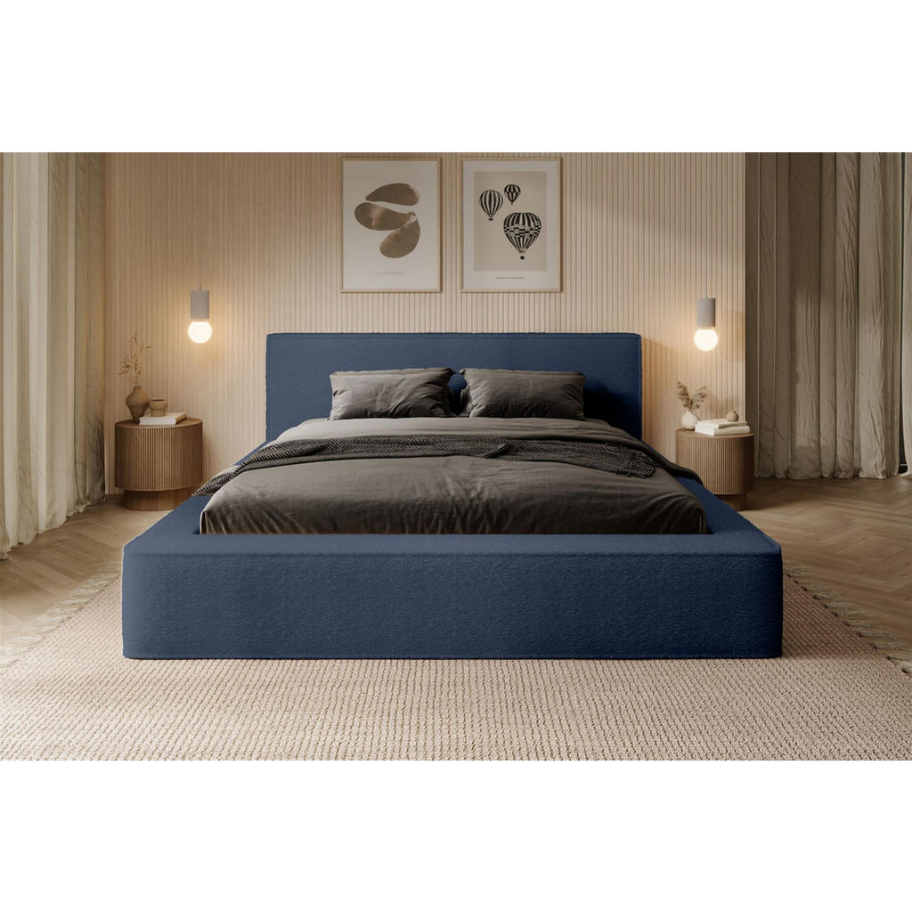 Thumbnail - Fun Möbel Polsterbett, Blau, Textil, 140x200 cm, Schlafzimmer, Betten, Polsterbetten