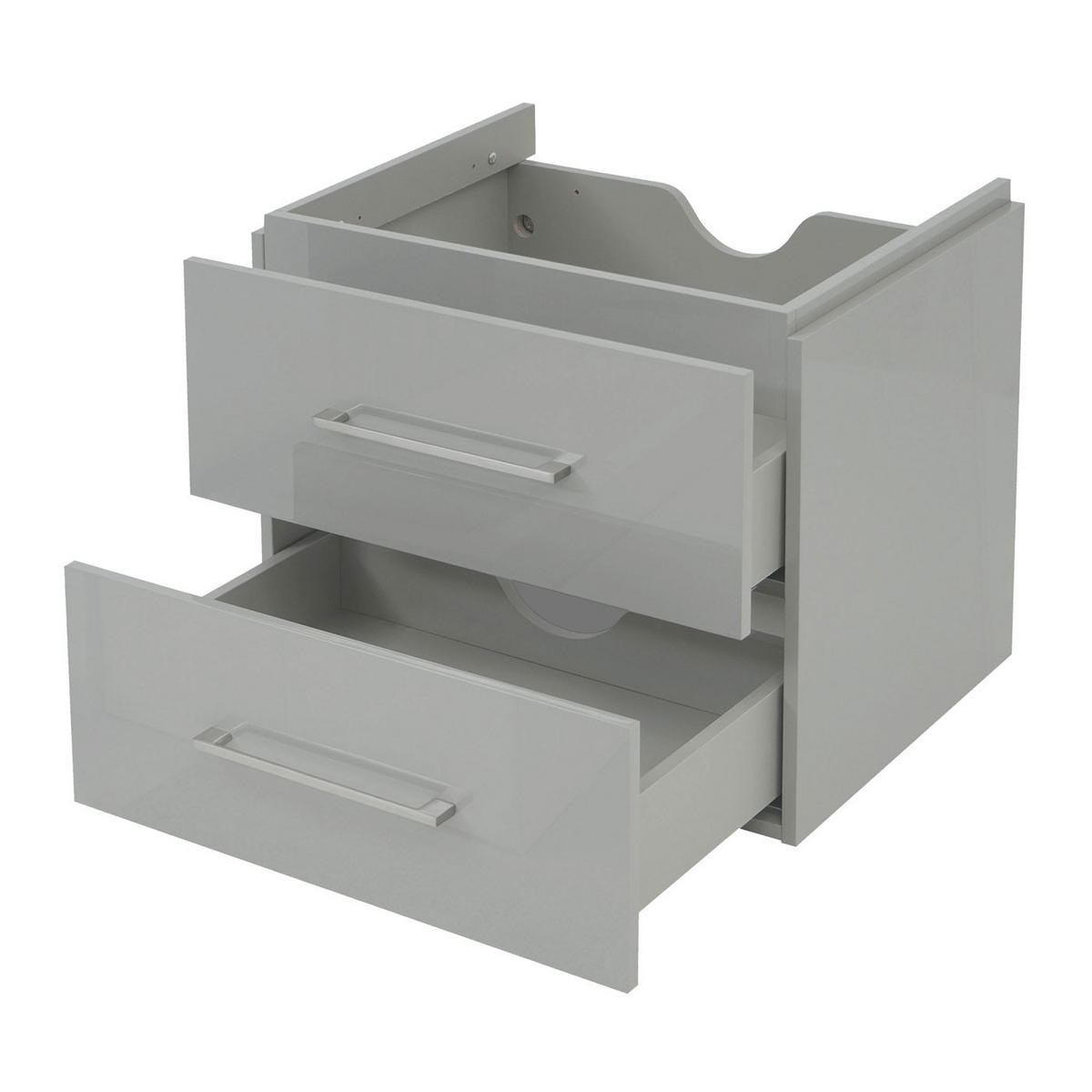 WASCHBECKENUNTERSCHRANK PREMIUM Grau - Grau, Holz (59/50/46cm) - MCW