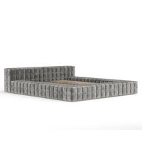 POLSTERBETT Nessino Grau 180/200 cm - Schwarz/Naturfarben, Holz/Holzwerkstoff (180/200cm) - Maison de Reve