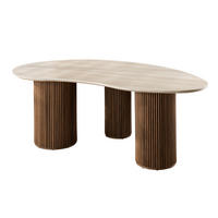 ESSZIMMERTISCH Romano 89D 120/215/77 cm - Beige, Keramik (120/215/77cm) - Hoyz Collection