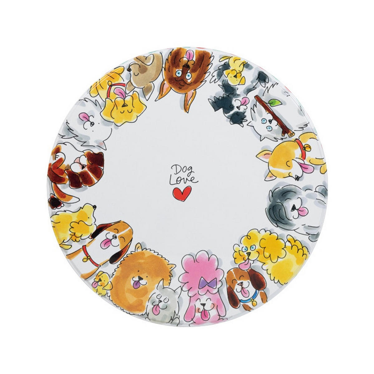 DOSEN Hund in Bunt - 24cm - Multicolor, Metall (24/12/24cm) - Blond Amsterdam