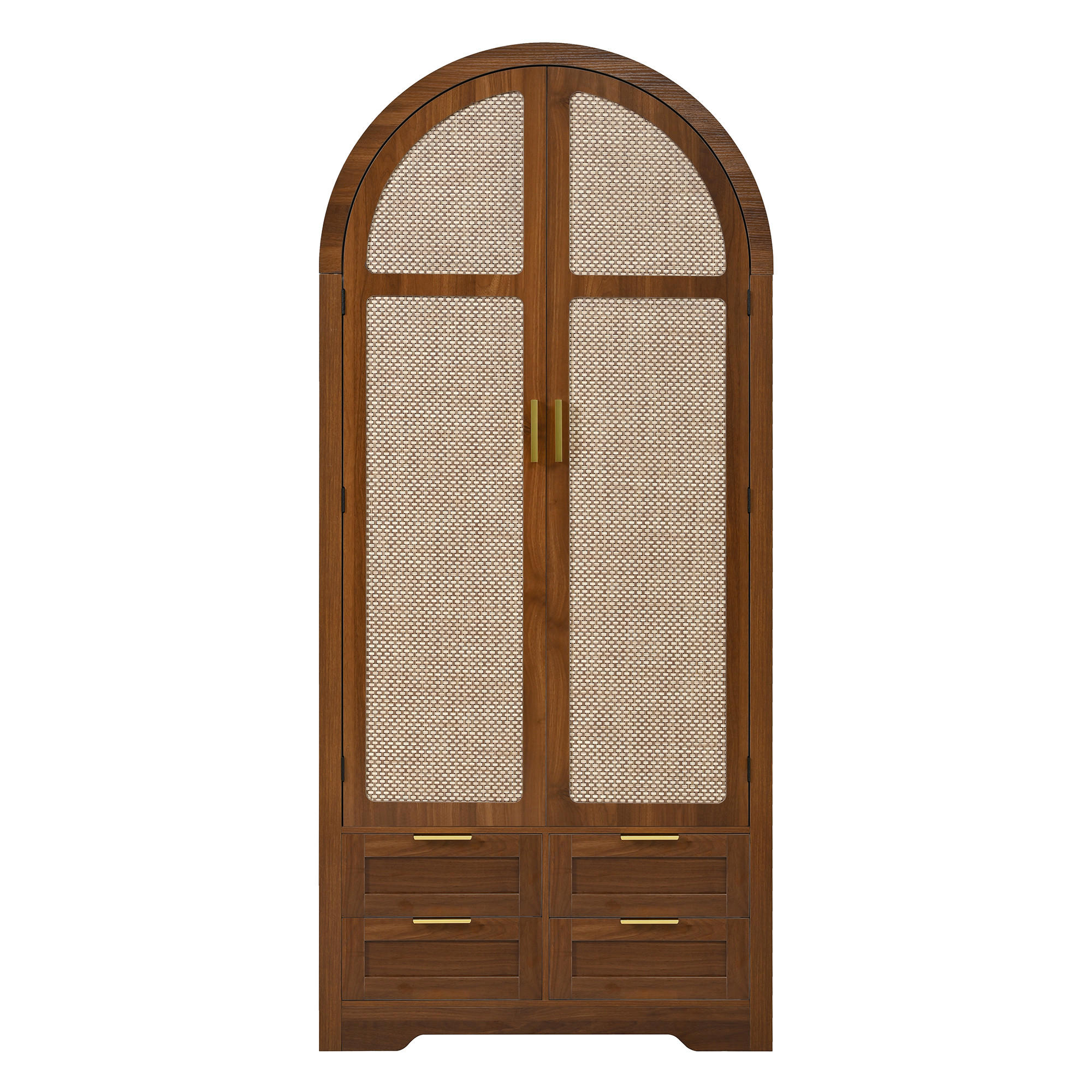 Urban Meuble Kleiderschrank Walnuss 80x180x50 cm