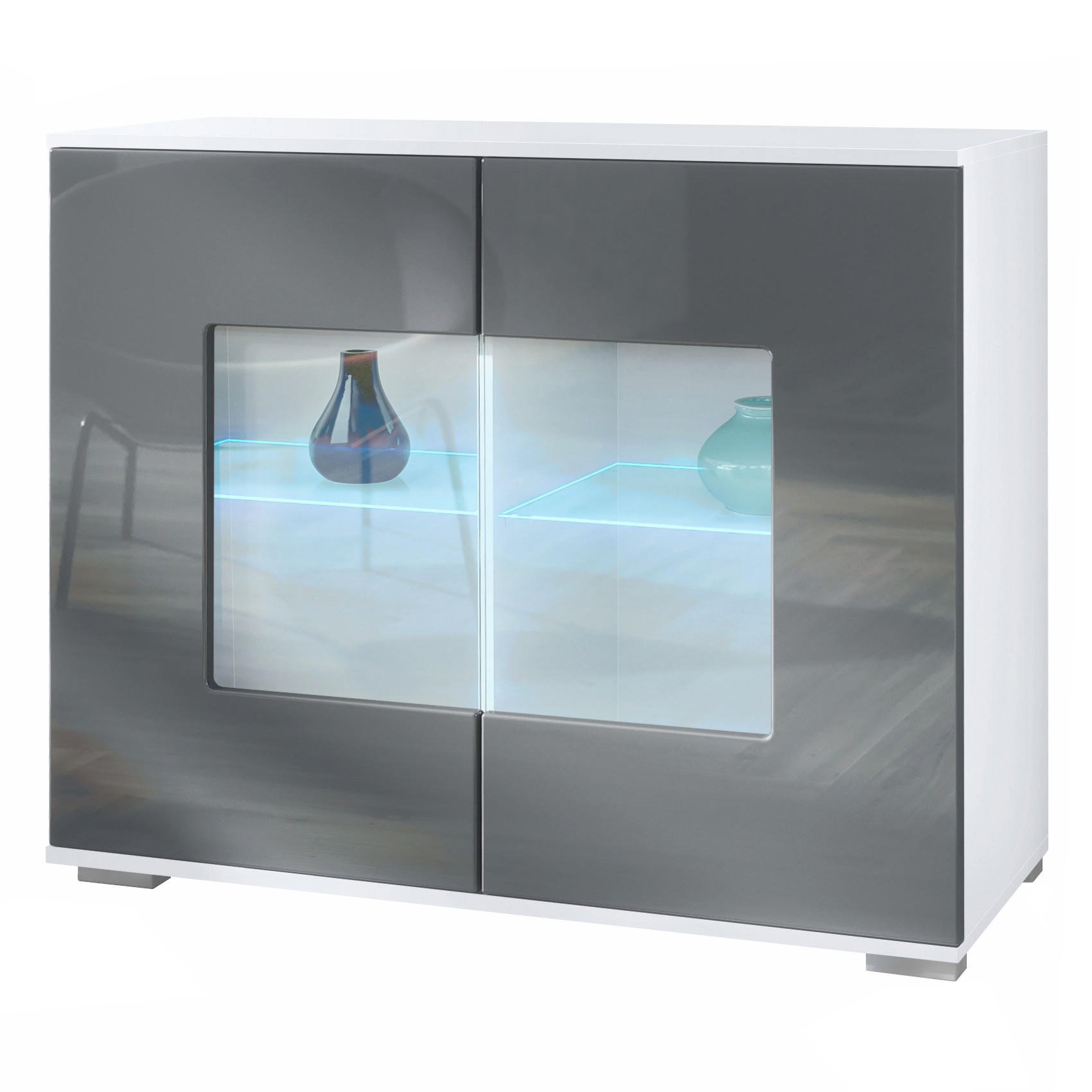 Vladon Kommode Grau 92.5x75.5x35 cm