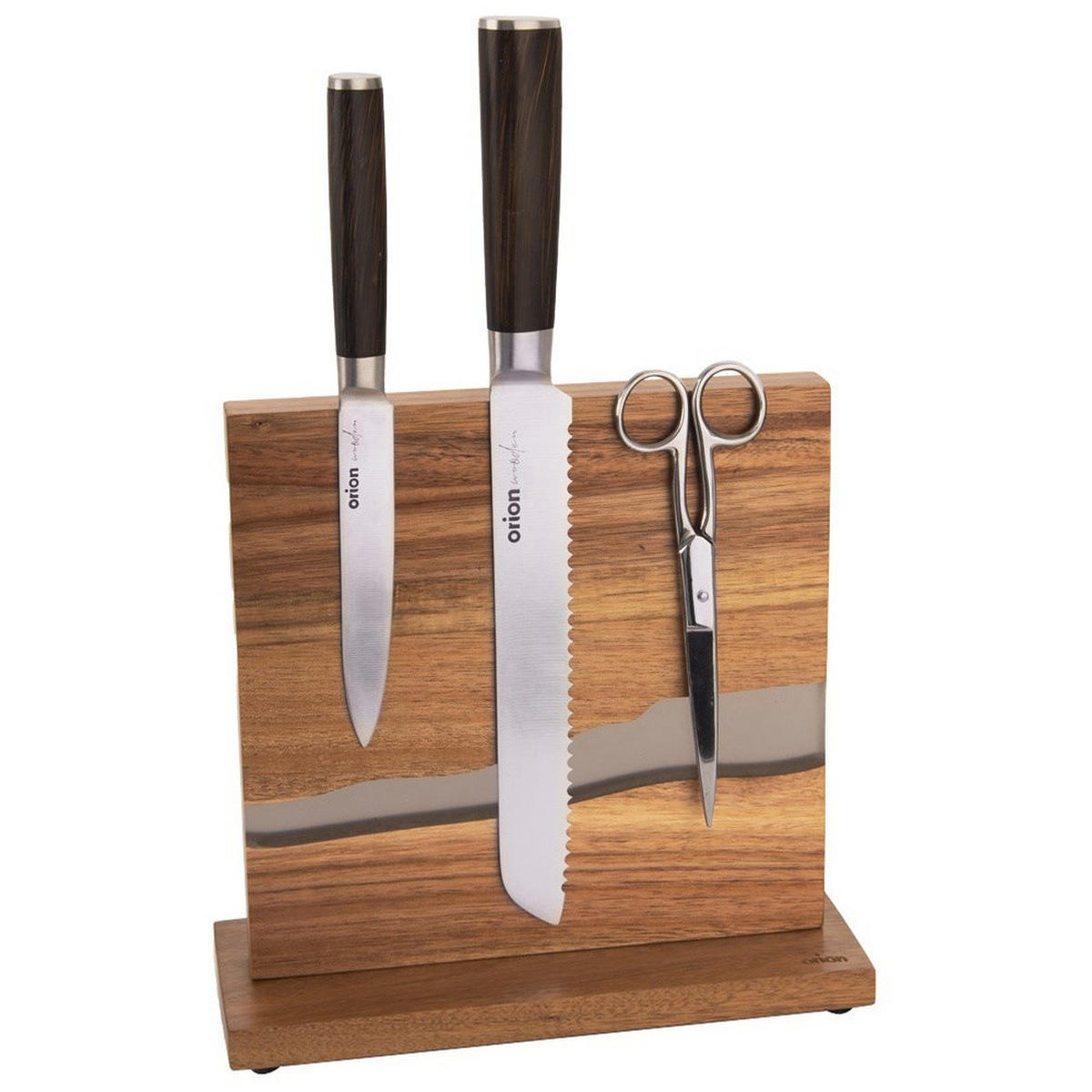 MESSERHALTER magnetisch River doppelseitig Natur - Naturfarben, Holz (9.5/23.5/24cm) - Orion 