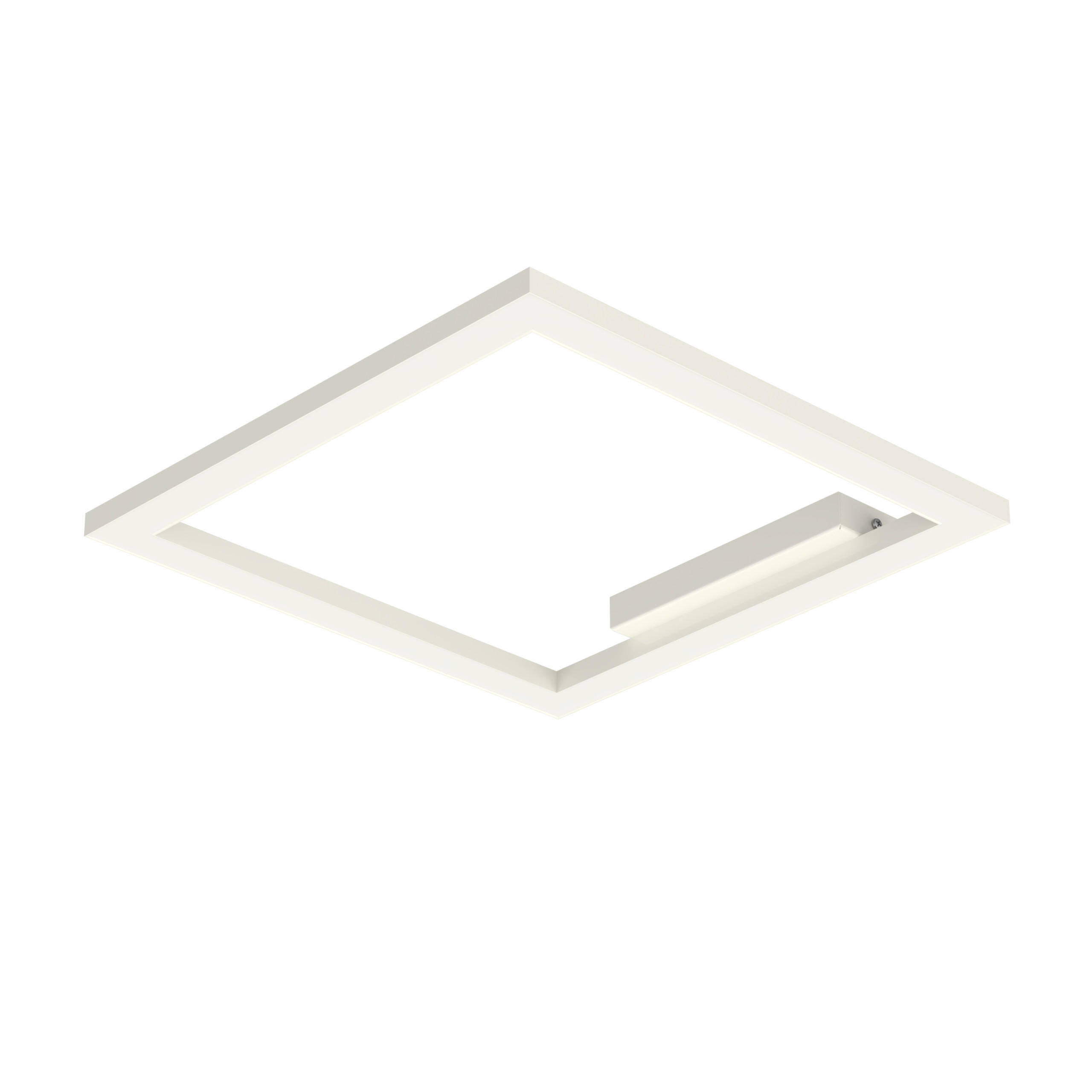 LED-DECKENLEUCHTE - Weiß Hochglanz, Metall (40/40/100cm) - Lumicom