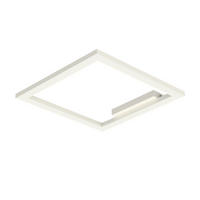 LED-DECKENLEUCHTE - Weiß Hochglanz, Metall (40/40/100cm) - Lumicom
