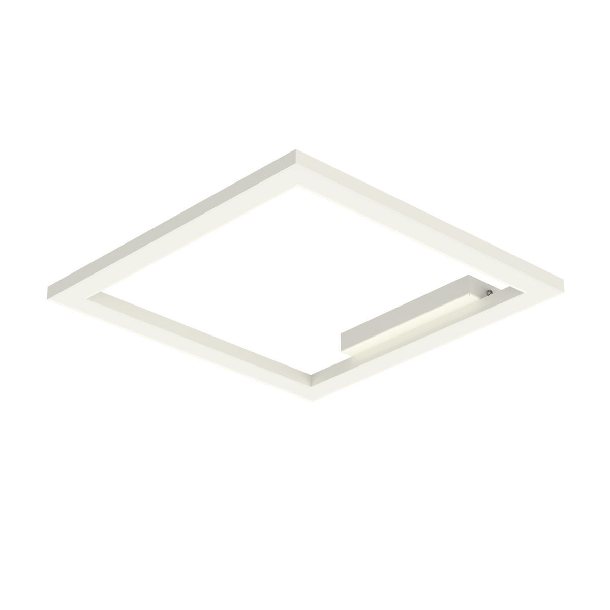 LED-DECKENLEUCHTE - Weiß Hochglanz, Metall (40/40/100cm) - Lumicom