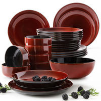 TAFELSERVICE 6 Personen GAMBIA 25-tlg - Rot, Keramik (27/2/27cm) - Ritzenhoff Breker