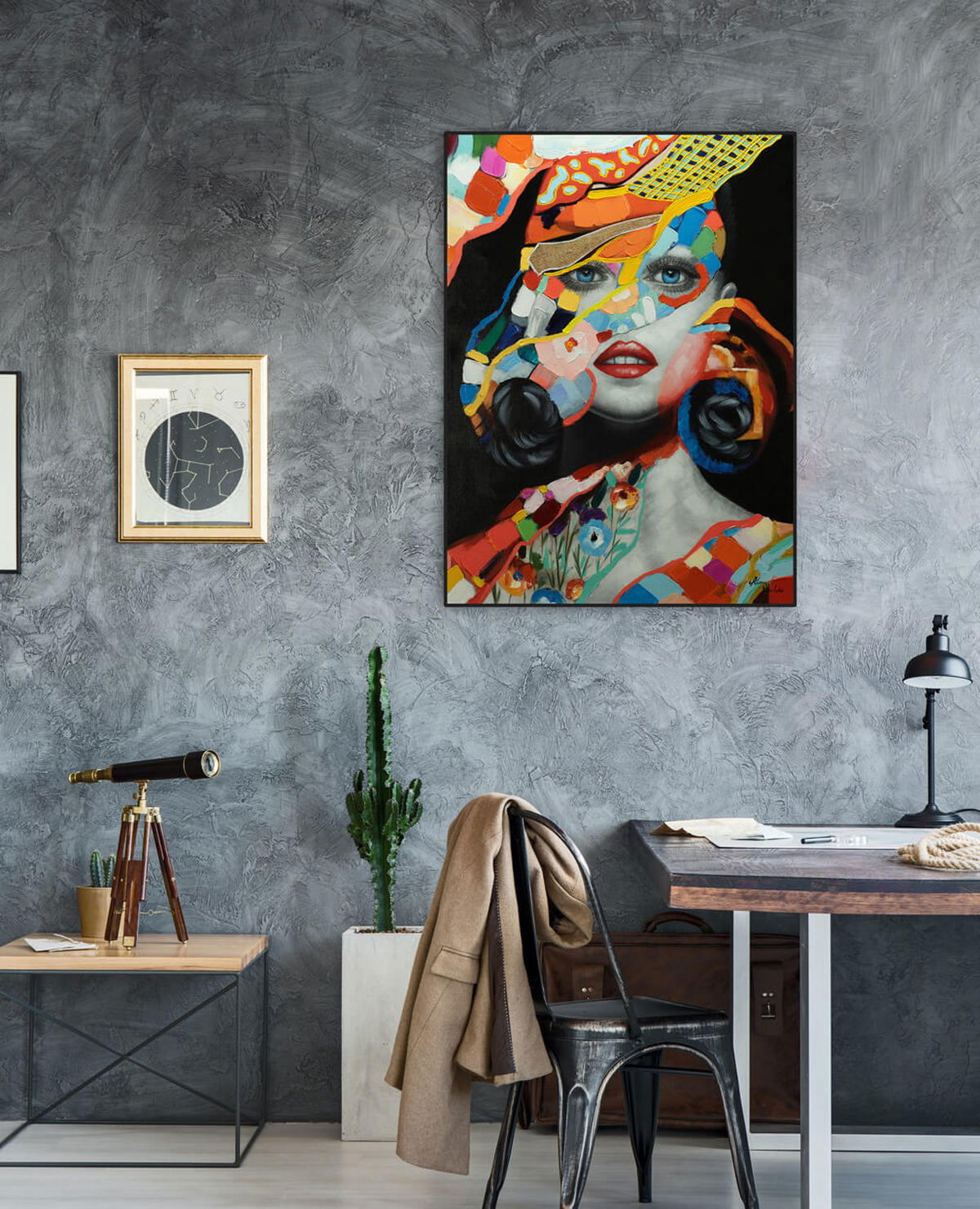 ACRYLBILD HANDGEMALT 75/100 cm - Multicolor, Holz/Textil (75/100cm) - KUNSTLOFT