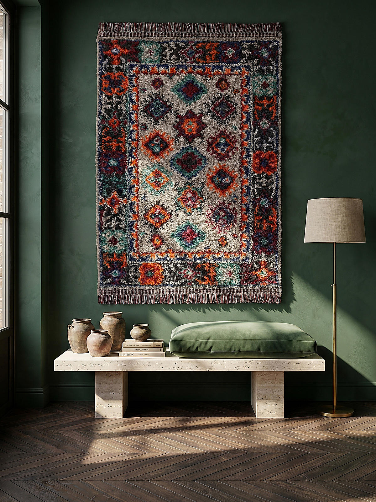 HOCHFLORTEPPICH mit Fransen TAFRAUT, im Berber-Stil, Bunt, 200 x 300 cm - Multicolor, Textil (300/200cm) - KADIMA DESIGN