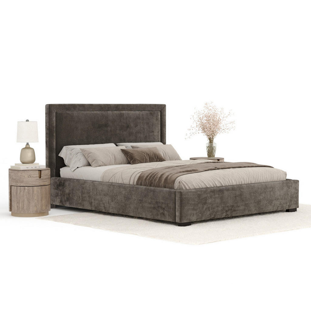 Thumbnail - Maison de Reve Polsterbett, Graubraun, Textil, Buche, Kiefer, 180x200 cm, Oeko-Tex® Standard 100, FSC 100%, Made in EU, ...